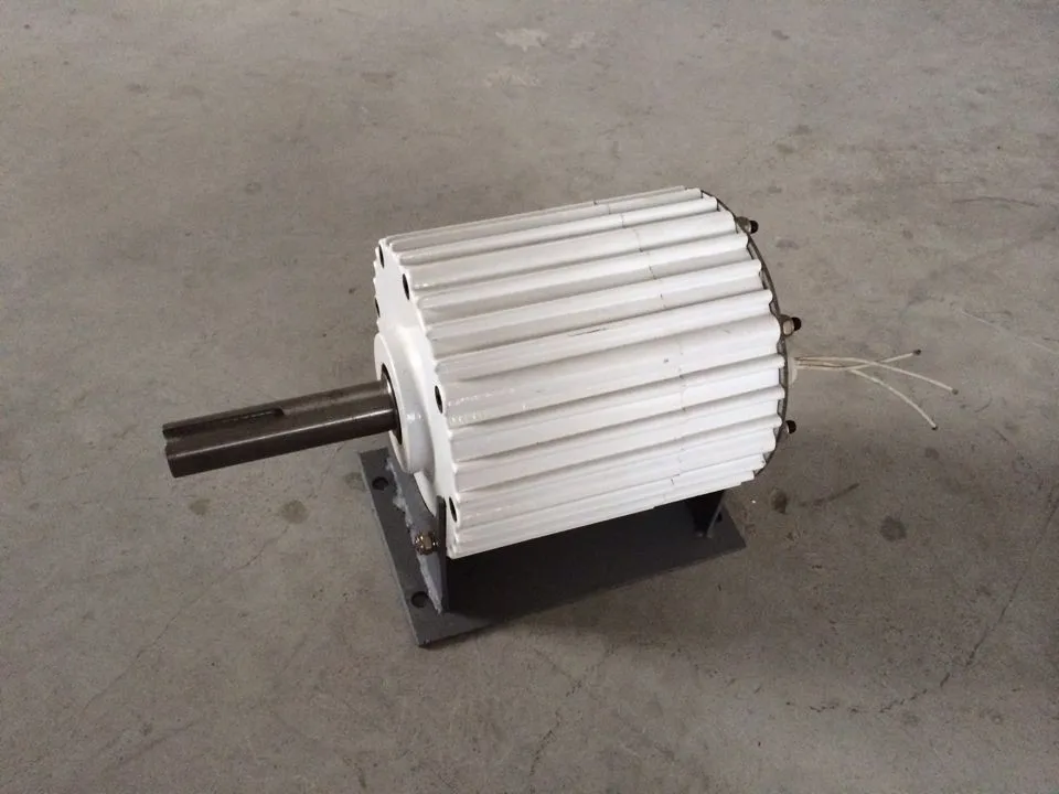 Low RPM Free Energy 1KW 24V 300rpm Magnetic Energy Generator Permanent Magnet Generator with base
