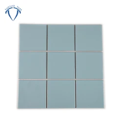 New Products Fashion Customized 48x48mm Blue Color Square Shape Porcelain Villa Swimming Pool Tile Mosaic