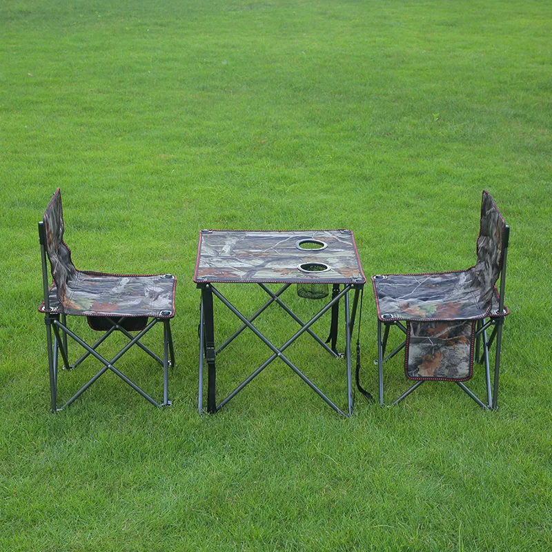Lightweight Aluminum Outdoor Folding Table Set for Kitchen Living Room and Hotel Foldable Chair & Table for Easy Storage