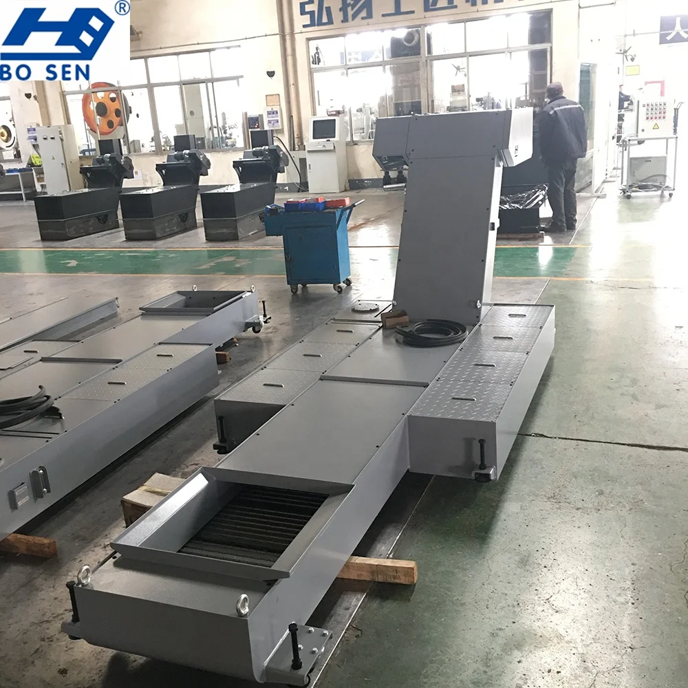For production and processing center chain belt chip conveyor or hinged belt chip conveyor