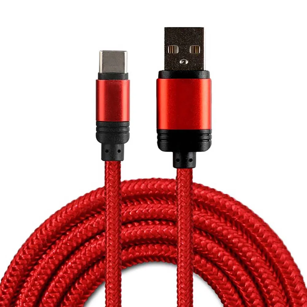 Mobile phone accessories 3ft 6ft 10ft usb 3.0 charging nylon cable Phone USB Data Fast Charging Data Cable Type C Cable
