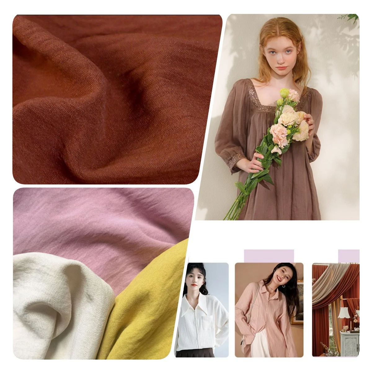 Factory Wholesale blouse shirt Dress ice silk chiffon fabric Polyester CEY Fabric for clothing