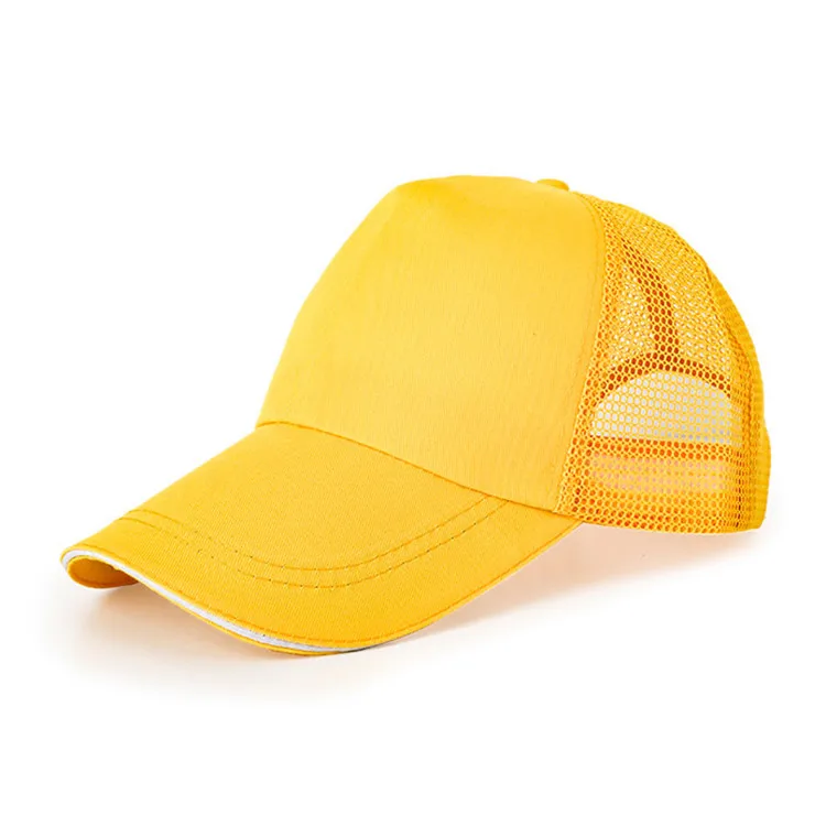 New Distressed Blank Style Custom 5 Panel Adjustable Sandwich Baseball Cap