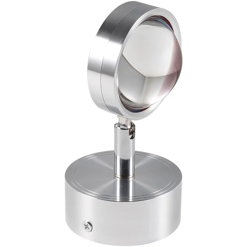 Colorful Sunset LED Halo Lamp with 180 Degree Rotation RGB Crystal Body USB & WIFI Switch Modes for Room Photography