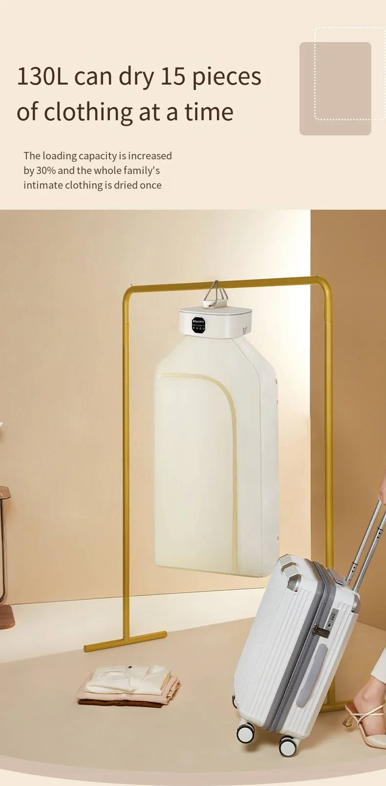 Direct dryer folding uv sterilization high power dryer Multi-function use convenient dryer