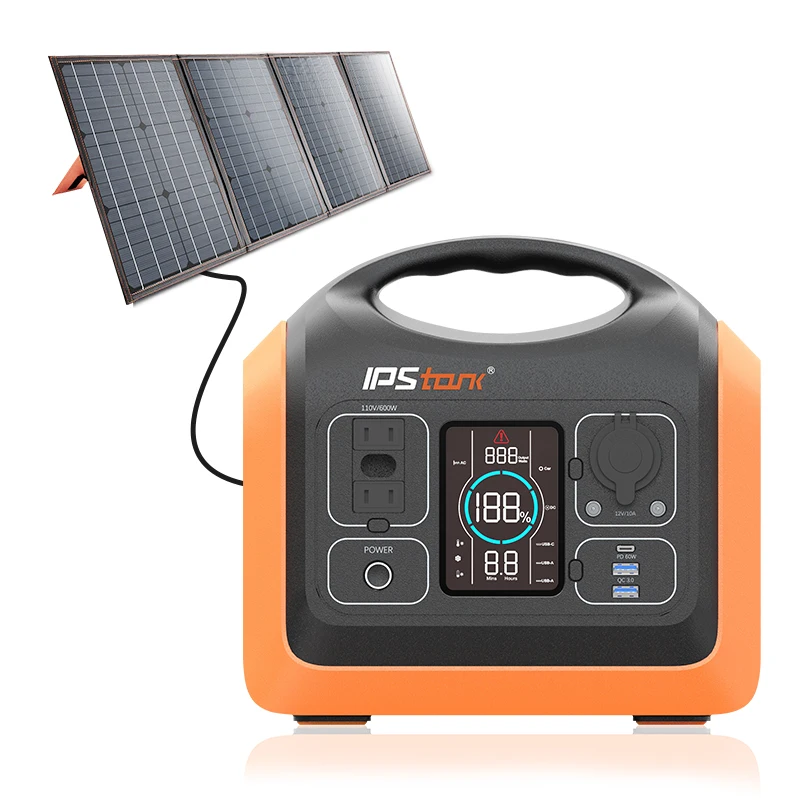 
hot sales new products 600Wh 120V solar generator for Outdoor RV Emergencies Home 