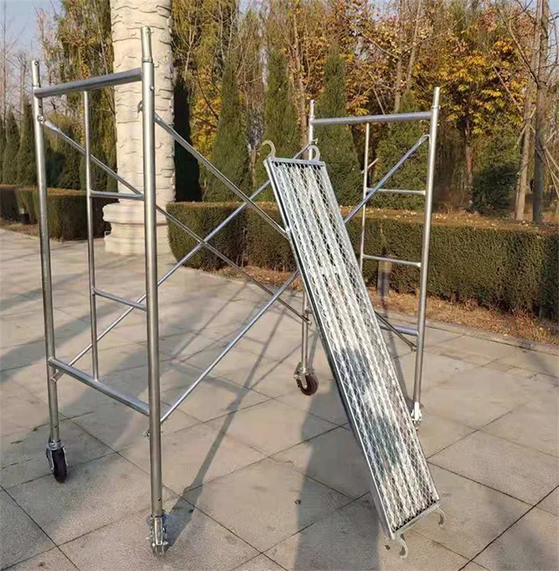 Construction material fame scaffolding electro galvanized layher facade scaffolding