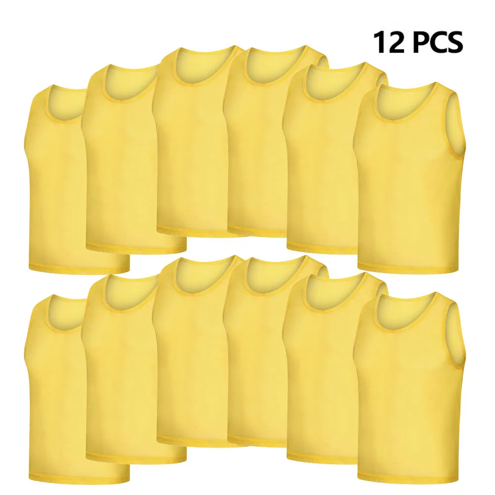 Sports Football Vest Kid Quick Drying Basketball Jersey Team Soccer Pinnies Jerseys Youth Practice 70g Soccer Training Bibs