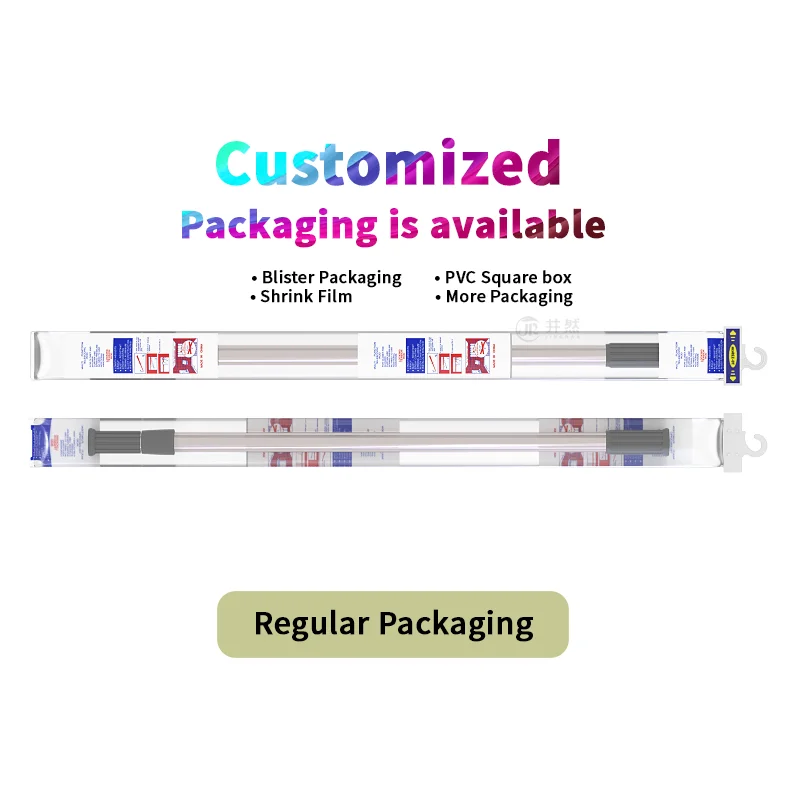 Modern metal accessories simple rod small round head telescopic rod