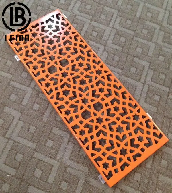 Decorative Laser cutting Outdoor Aluminium Perforated Sheet Metal Facade