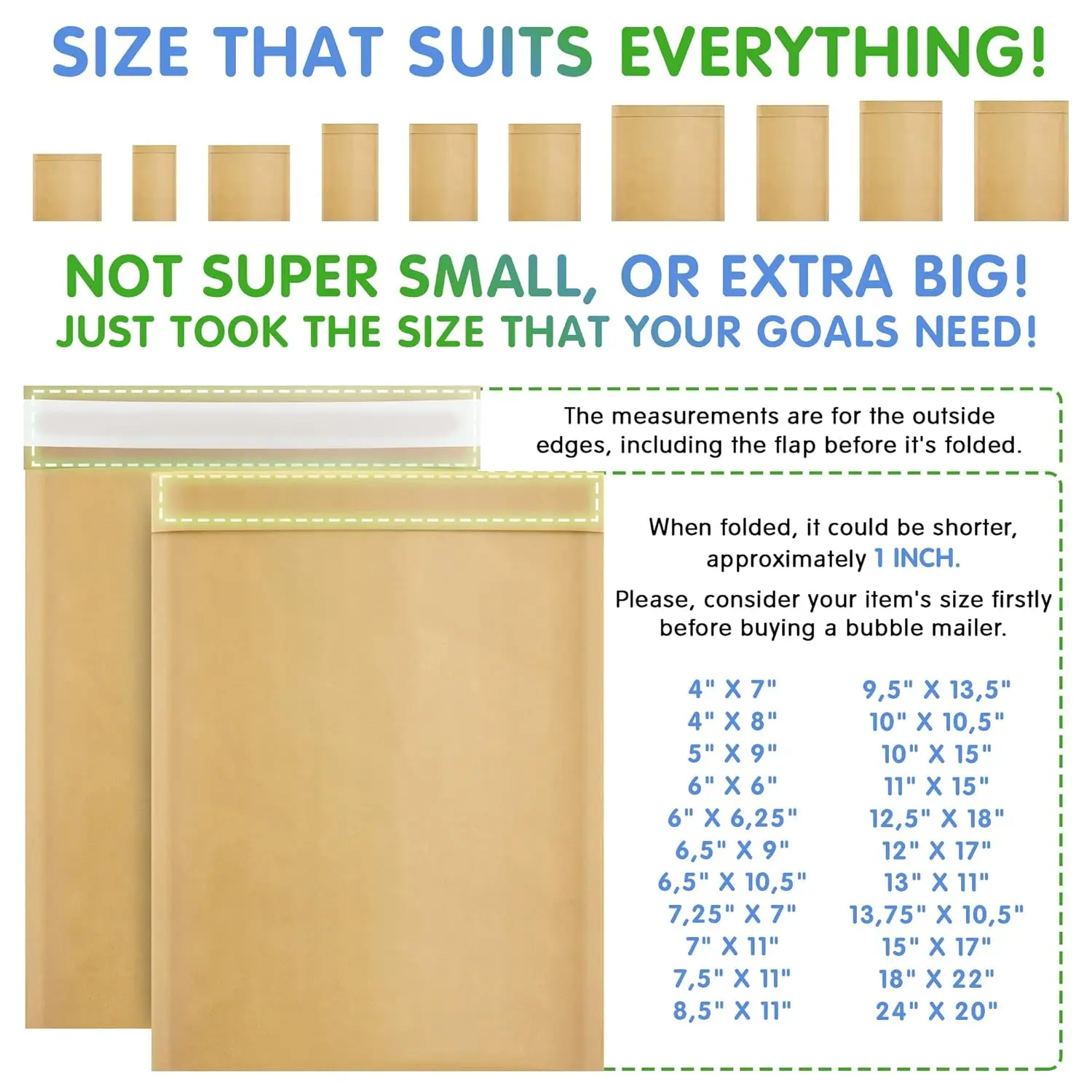 SZCX Brown Compostable Water Proof Custom Logo Print Protective Postage Envelope Shipping Kraft Poly Bubble Mailer Mailing Bag