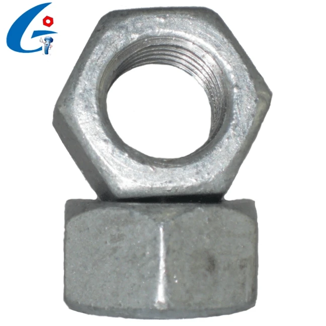 
Carbon steel Grade4.8 hot dip galvanize hex nut 