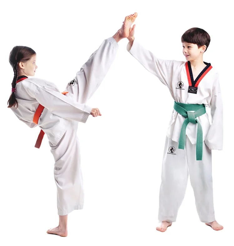 
Taekwondo Suits WTF Custom Martial Arts High Quality ITF Taekwondo Uniforms White Embroidered Yasin Wears 