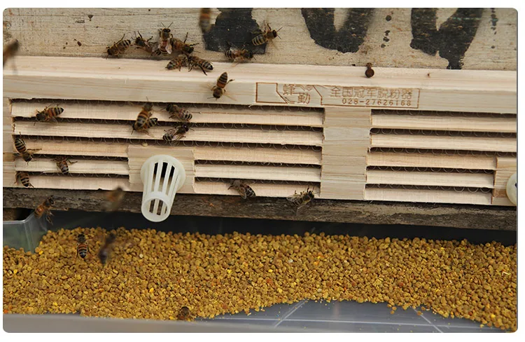 wooden 3 4 5 6 rows bee pollen trap
