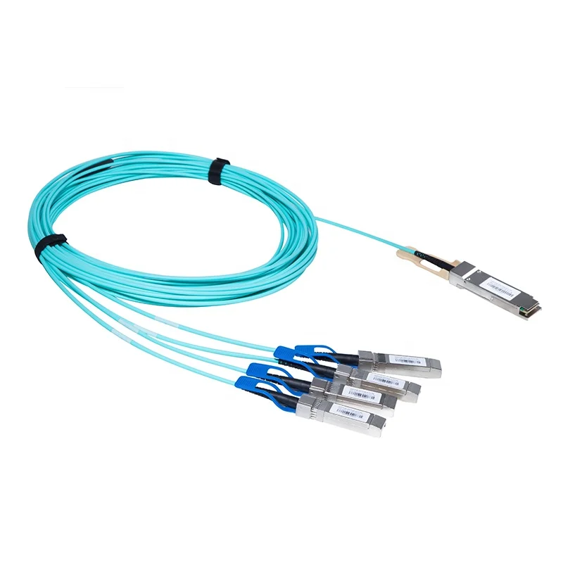 100G QSF28 TO 4SFP28 AOC 7M Active Optical Cable Compatible with Cisco, HP, Huawei