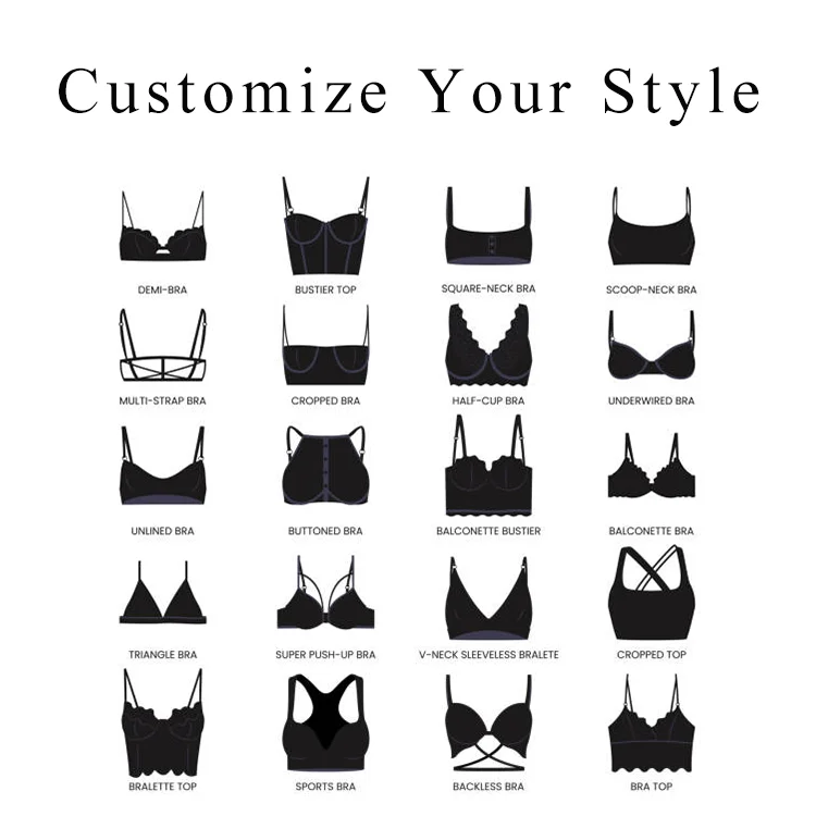 Plaid Plus Size Bra Push-Up Printing Breathable Solid Full Cup Bra