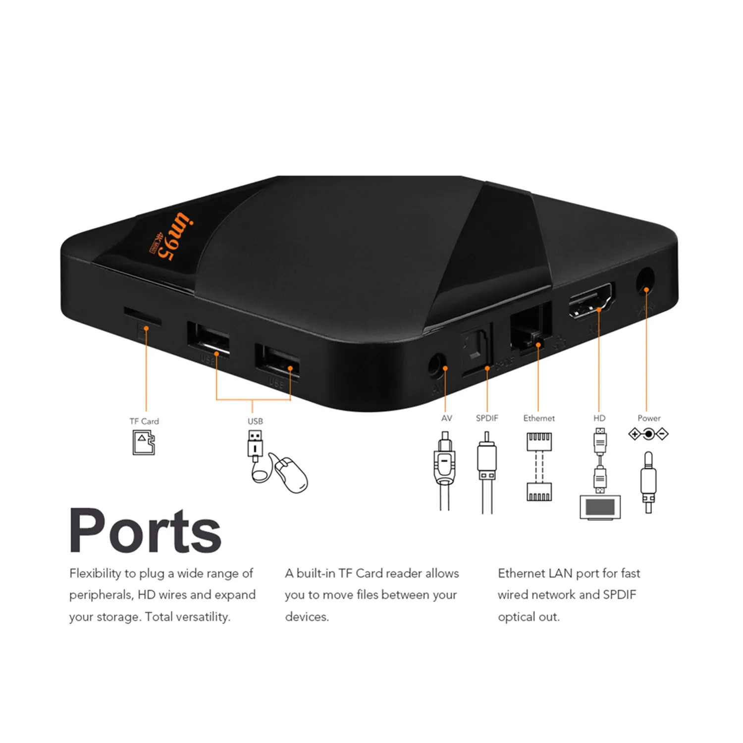 STB IM95 MINI tv box amlogic S905W smart media player 2020 OTT BOX IPTV