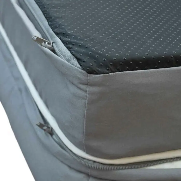 Ultimate Dog Bed & Lounge with Orthopedic Memory Foam Bolster