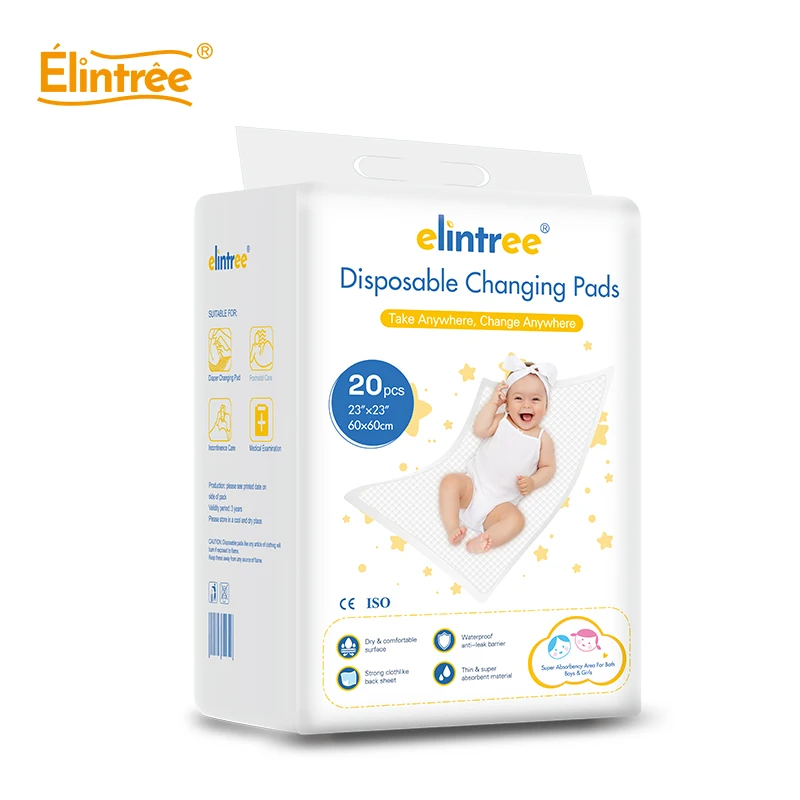 Elintree Premium Ultra Super Absorbent Baby Bed Protective Underpad Diaper Changing Mat Manufacturer