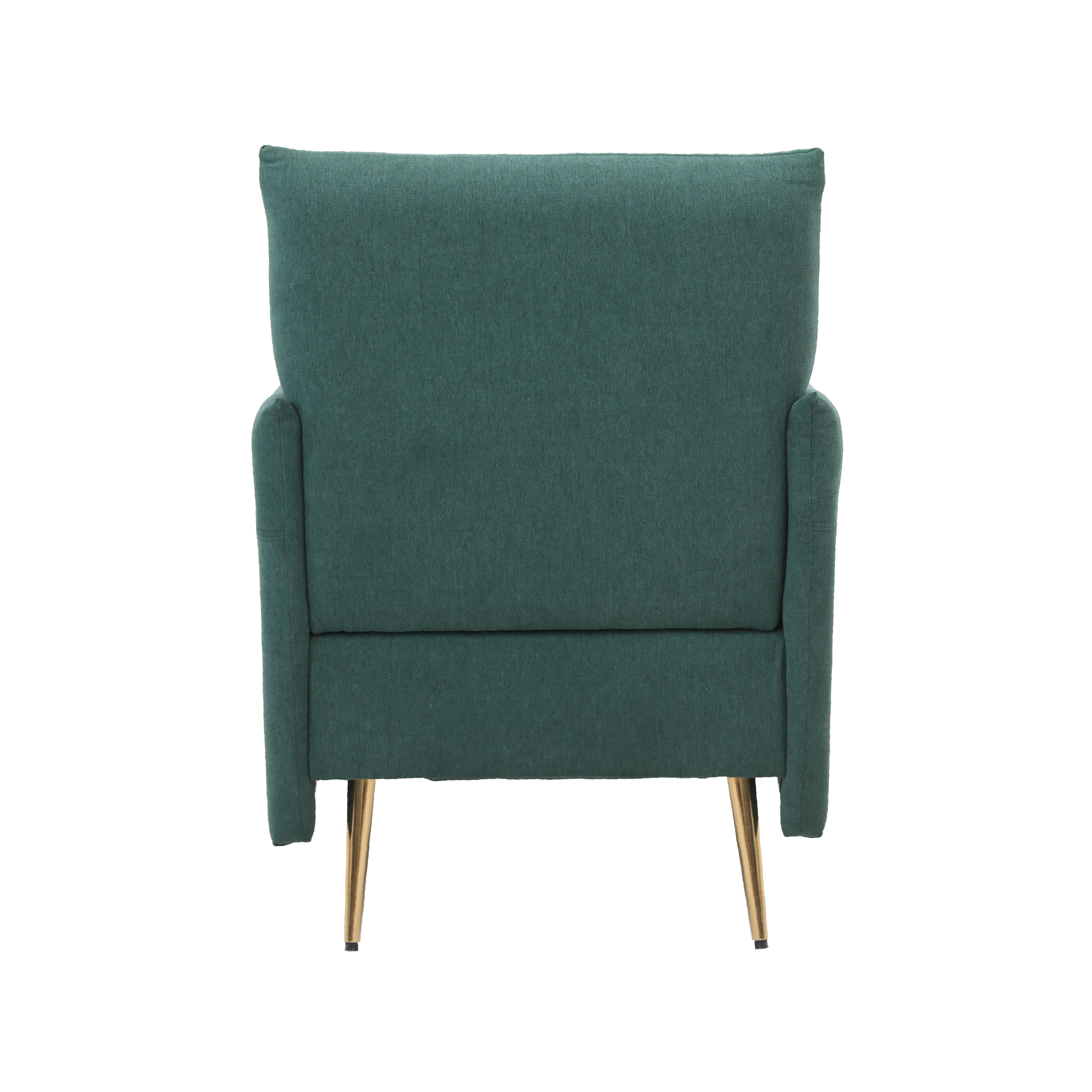 Sans Luxury Green Fabric One Seater Sofa Armchair Living Room Accent Chairs