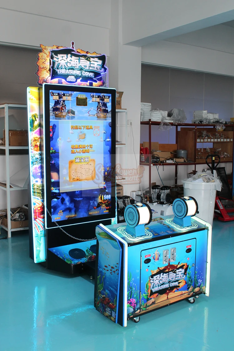 Popular Coin Operated Redemption Machine Treasure Cove Indoor Amusement Video Game 65inch Screen