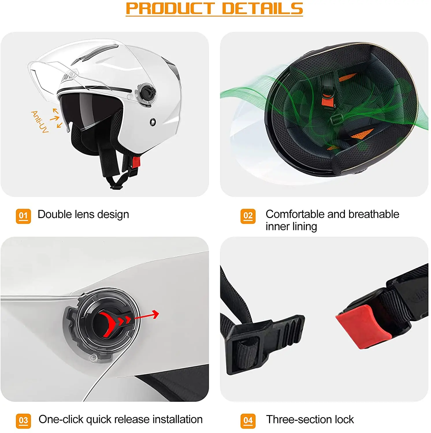  Мотоциклетный шлем для взрослых с двойным козырьком jet Чоппер Круизер винтажный пилота