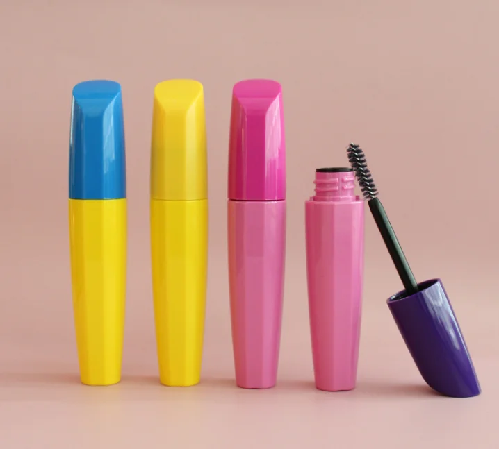 Factory Price Custom Logo Empty Mascara Tubes Bulk Colorful Gold Green Mascara Tube With Brush