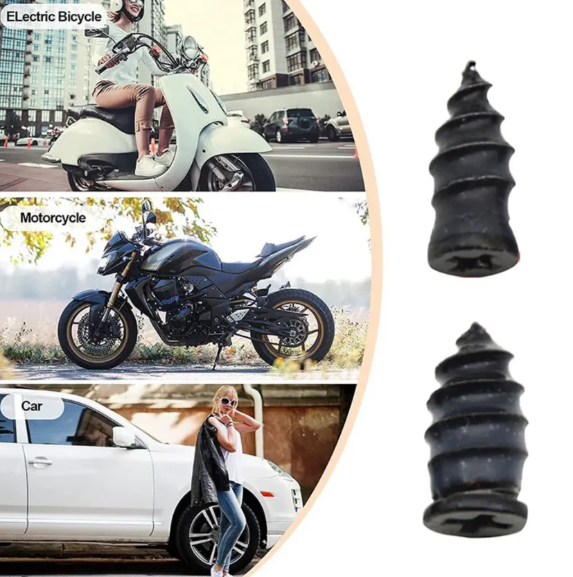 Wholesale Vacuum Tyre Repair Nail Car Motorcycle Car Scooter Rubber Tubeless Tire Repair Tool Glue Free Repair Tire Film Nail