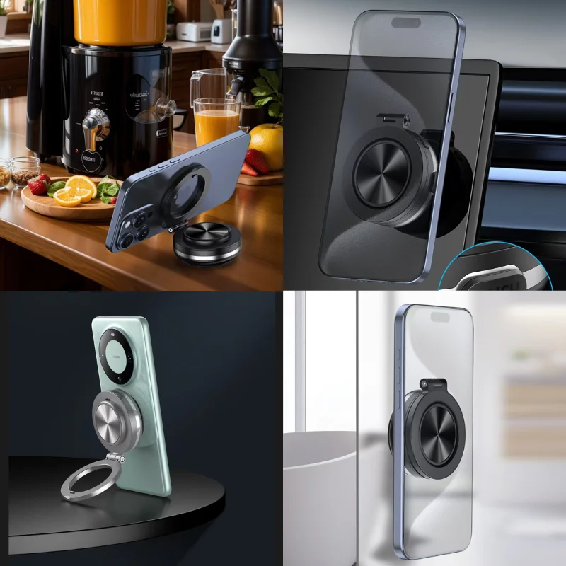 2024 New 360 Electric Vacuum Magnetic Mobile Phone Cellphone Holder In The Car