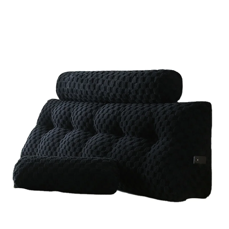 2024New Product Soft Custom Dorm Living Room Sofa Bedding Home Decor Relaxing Reading Gaming Triangle Headboard Pillow