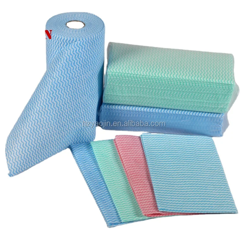 Hot Sell Spunlace Nonwoven Fabric Multi-Purpose Anti-Bacteria Clean Cloth Spunlace Wipe