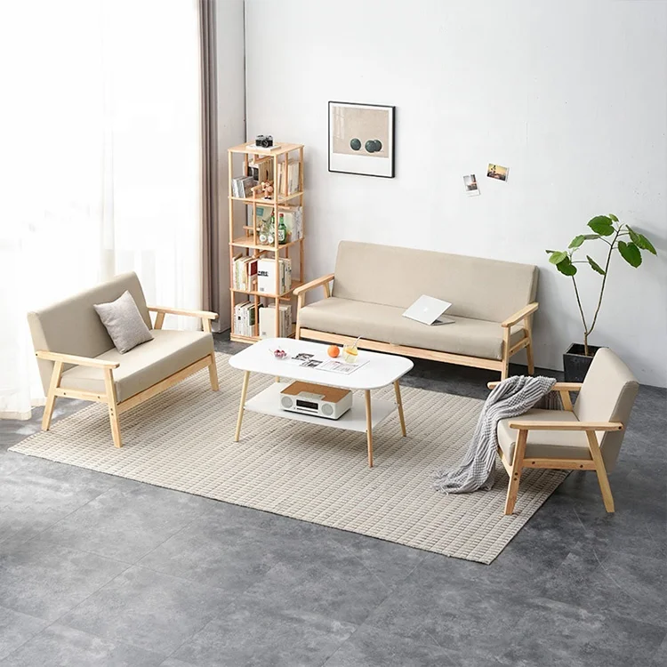 Modern Furniture one or two Seat Couch Sofas Set Covers Fabric Living Room Sofa