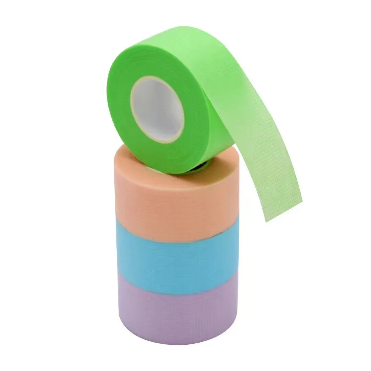 Professional japan lash extension 9m micropore foam paper medical white green pink blue non woven silicone eyelash tape tools