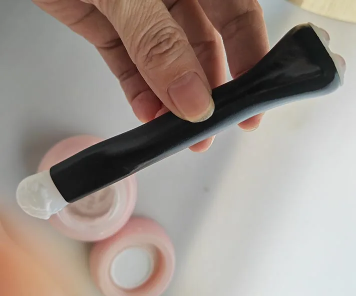 New Mold Double Head Makeup Cosmetic Tools Brush Face Masking Applicator, Face Mask Applicator Brush, Eye Massage Roller