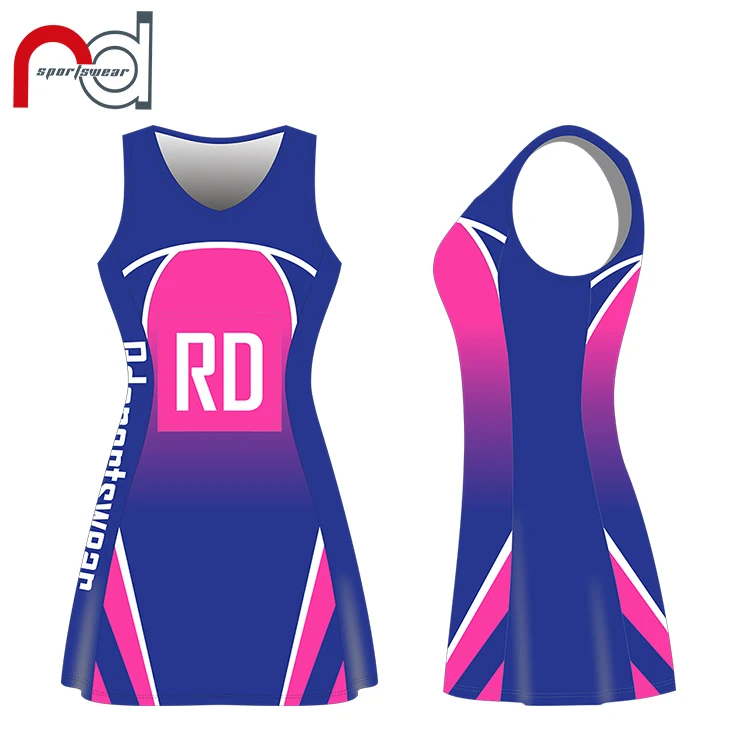 Full Sublimation Netball Dress Cheap Girls Netball Uniforms