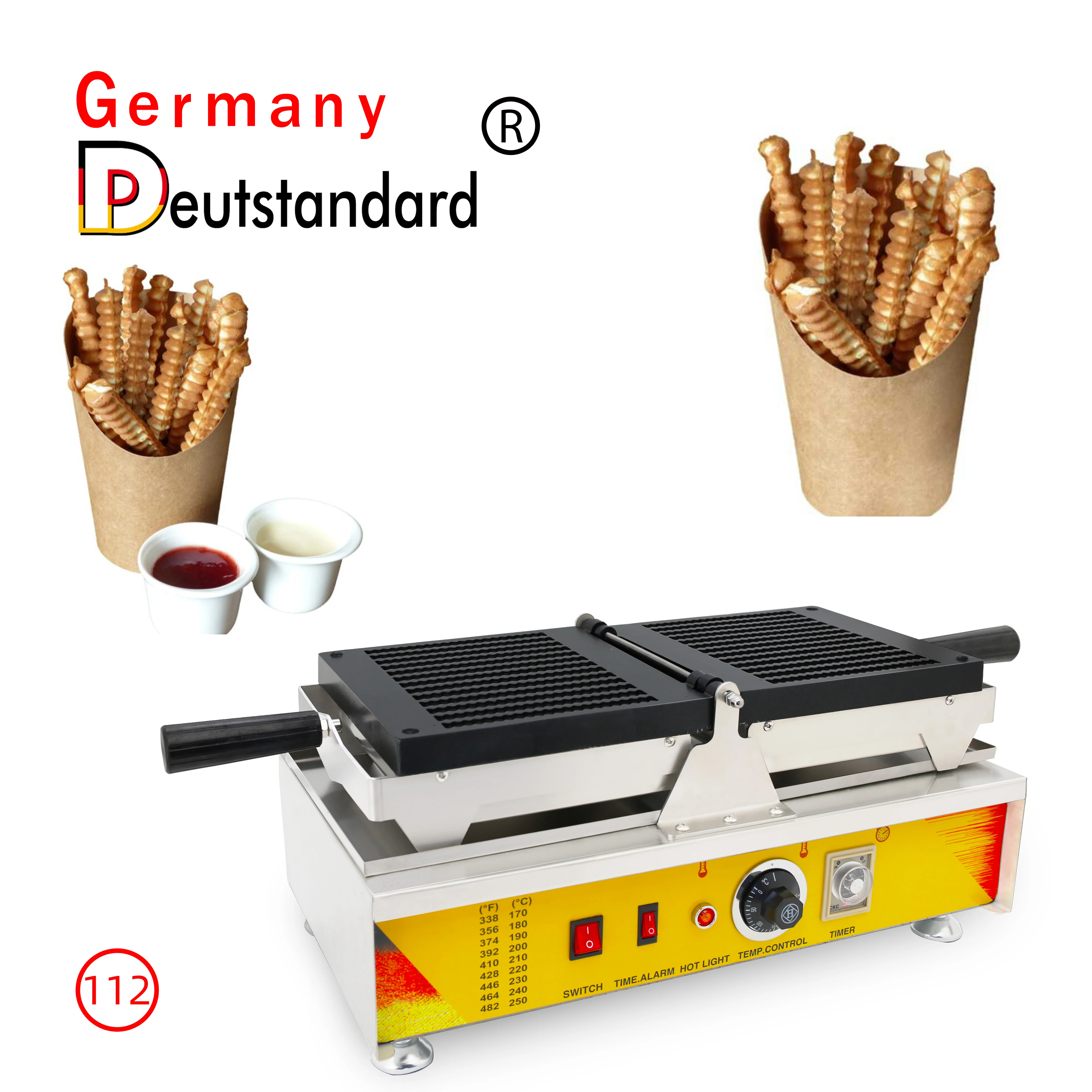 snack machine commercial electric fries shape waffle maker