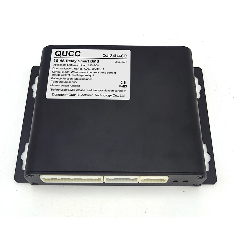QUCC Battery Lifepo4 BMS 3S 4S 500A  Lithium ion Battery Pack Smart BMS