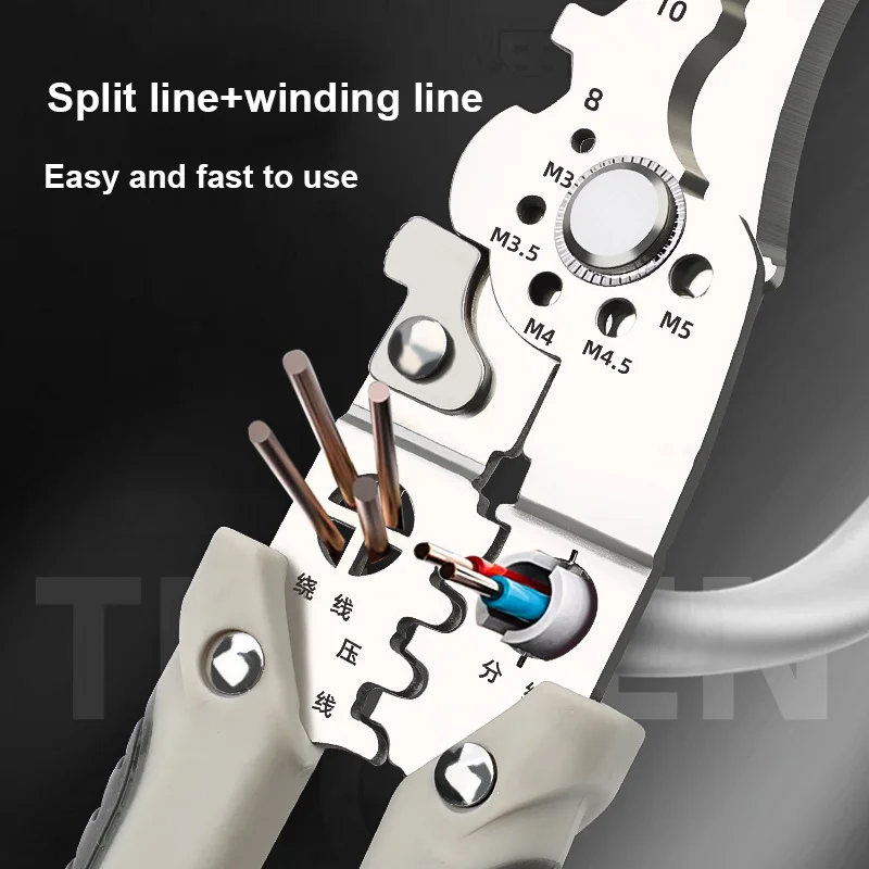 High Carbon Steel Multi-function Wire Stripper Wire Crimping Tool Crimping Wires Pliers