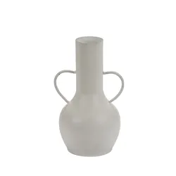 Iron Flower Vase Bowl White Metal White Modern Style Flower Vase