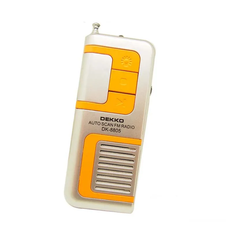 DEKKO Series Portable Mini FM Radios High Quality Hot Gift Radio With Mini Light Radio