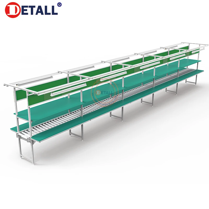 Top Manual Assembly Lines Small Conveyor Belt Line For Pcb