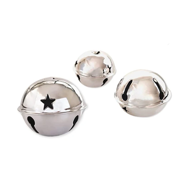 Golden Silver Large Christmas Decorative Metal 30mm Jingle Bell