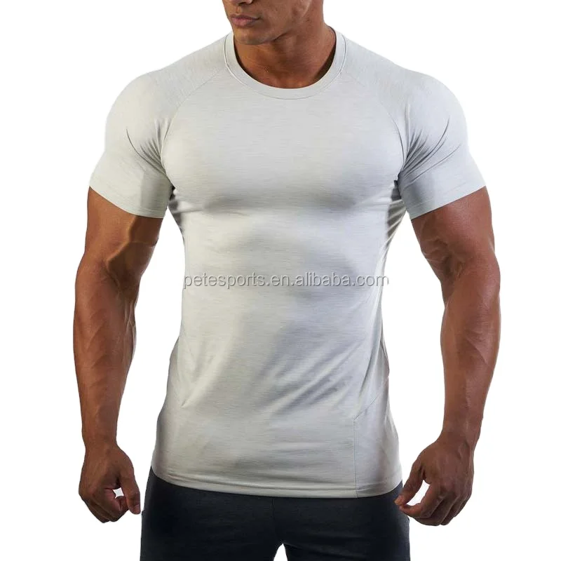 custom high quality 95 cotton /5 elastane t-shirt free size white man T-shirt wholesale