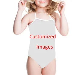 Alpaca Pattern Print Children Bikini Swimwear Oversized Child Bikini Swimwear Wholesale Bikini For Girl Children Swimwear