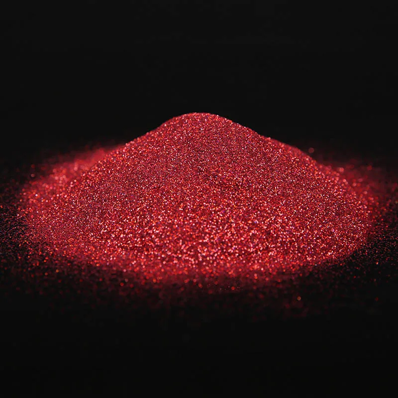 factory direct sale bulk extra fine red holographic glitter for eye body resin etc.