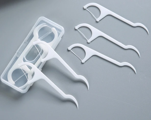 Пластиковые одноразовые стоматологические флоссы для полости рта оптом, медицинские зубочистки оптом, UHMWPE линия флосстинга, зубная палочка для детей 707-1