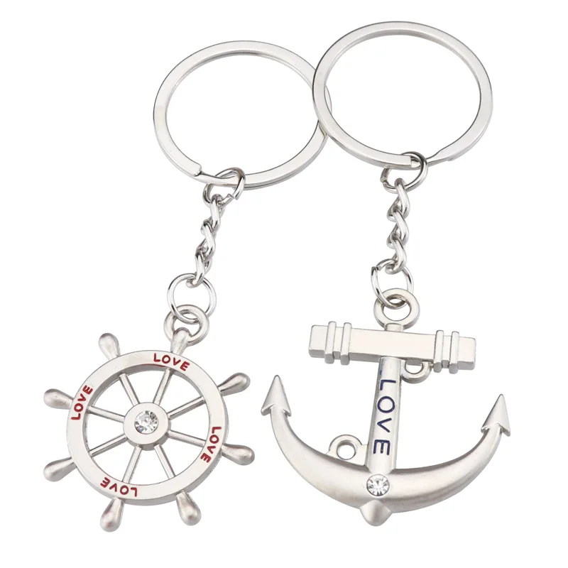 Personalized Souvenir Stainless Steel Key Chain Custom Logo Metal Letter Laser Cut Silver Diy Keychain for Gifts