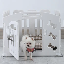 Distribution 2022 cheap fashion washable folding portable plastic pet crate fence puppy gate dog playpen for medium dogs