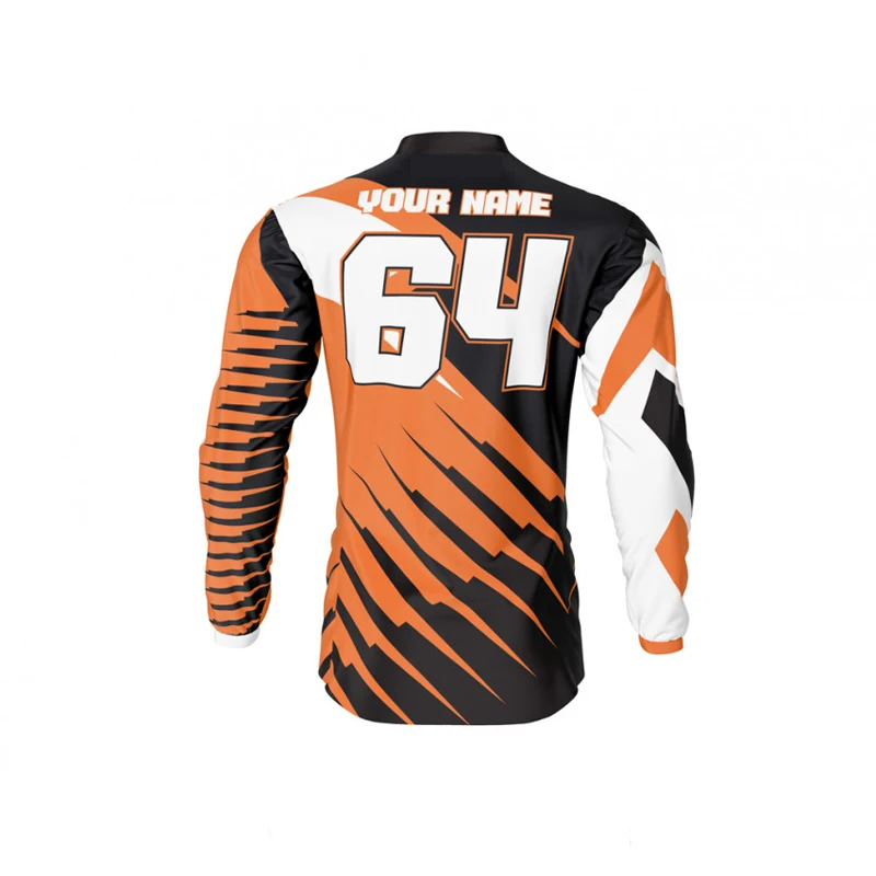 Custom outdoor sportswear motocross jersey long sleeves shirts print color motorcycle wear