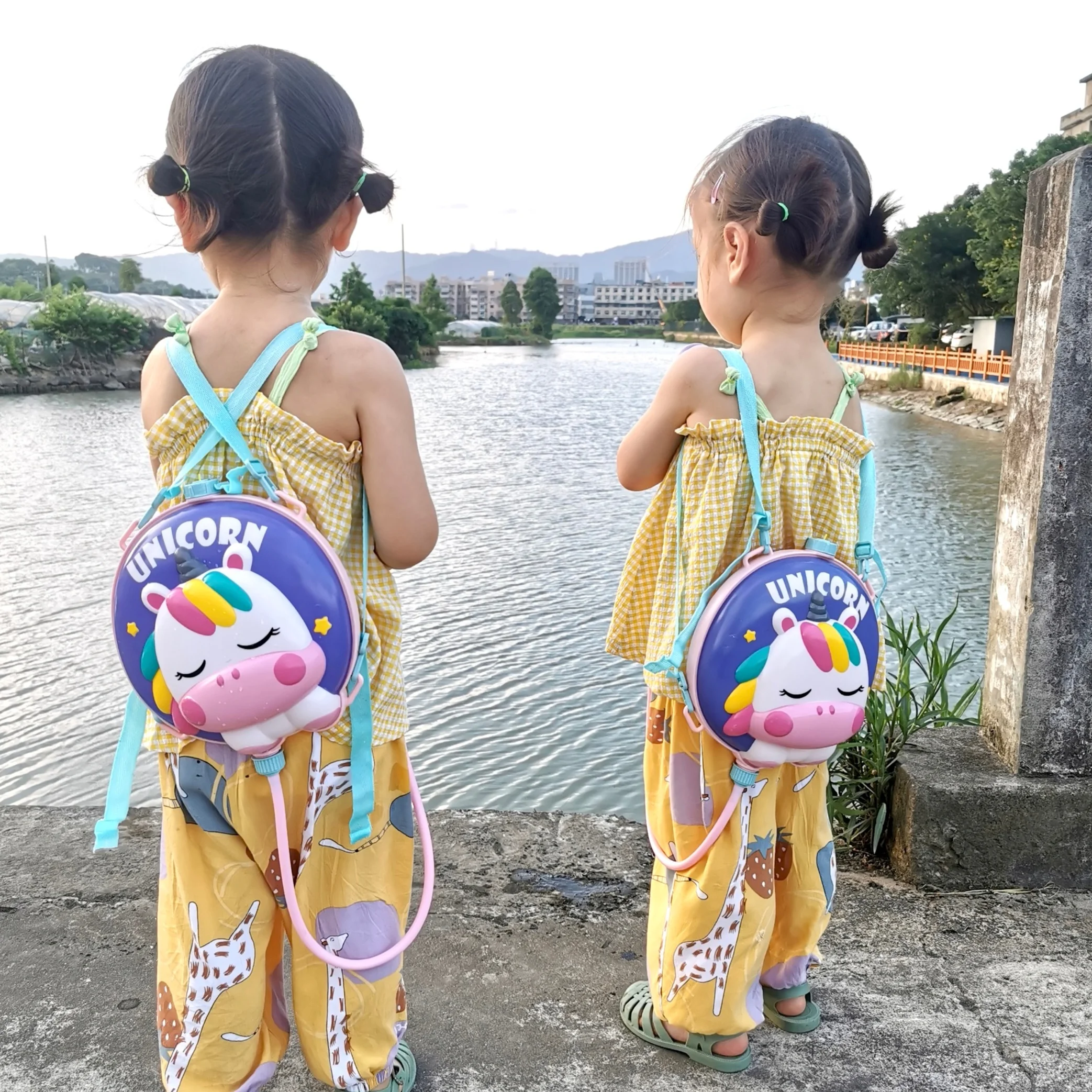 2024 Outdoor Portable Gel Splatter Water Gun Bagpack Girls Gift Shooting Game Gel Blaster Kids Water Toy Gun